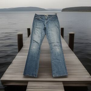 Y2K Sergio Valente Flared Jeans 10 (32x32.5) Blue Low Mid Denim Stretch Womens